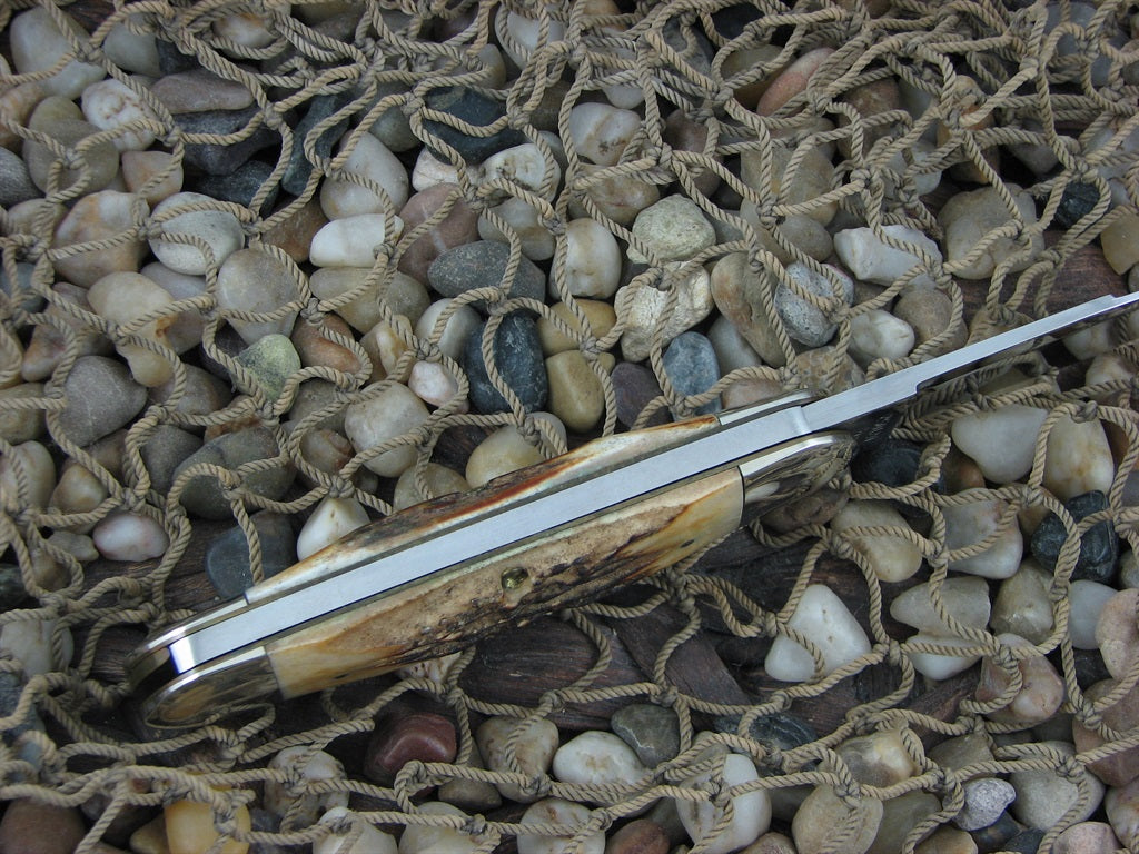 Winchester Knives 1998 Burnt Stag Sunfish Elephant Toe with Carbon steel 250120