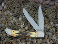 Case Cutlery 1992 Burnt Stag Folding Hunter with TruSharp steel 5265 