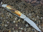 Case Cutlery 1992 Burnt Stag Folding Hunter with TruSharp steel 5265