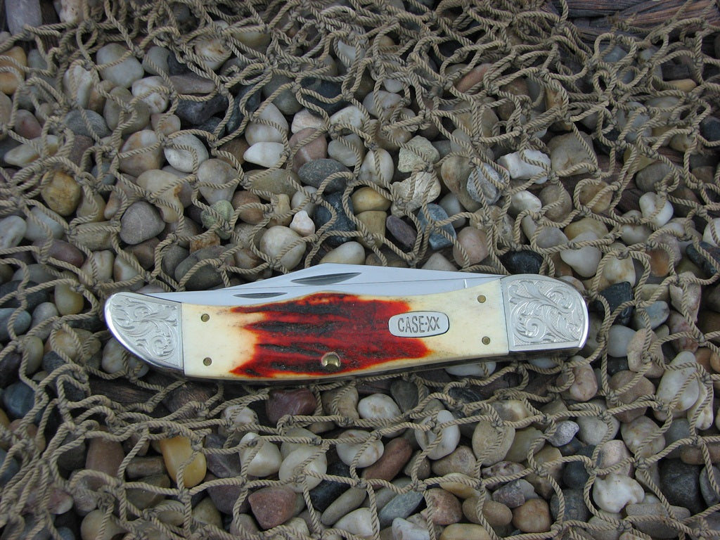 Case Cutlery 1997 Mint Set Red Stag Folding Hunter with TruSharp steel R5265