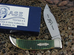 Case Classic Tested 1990 Green Bone Clasp with Carbon steel 6172 Bulldog