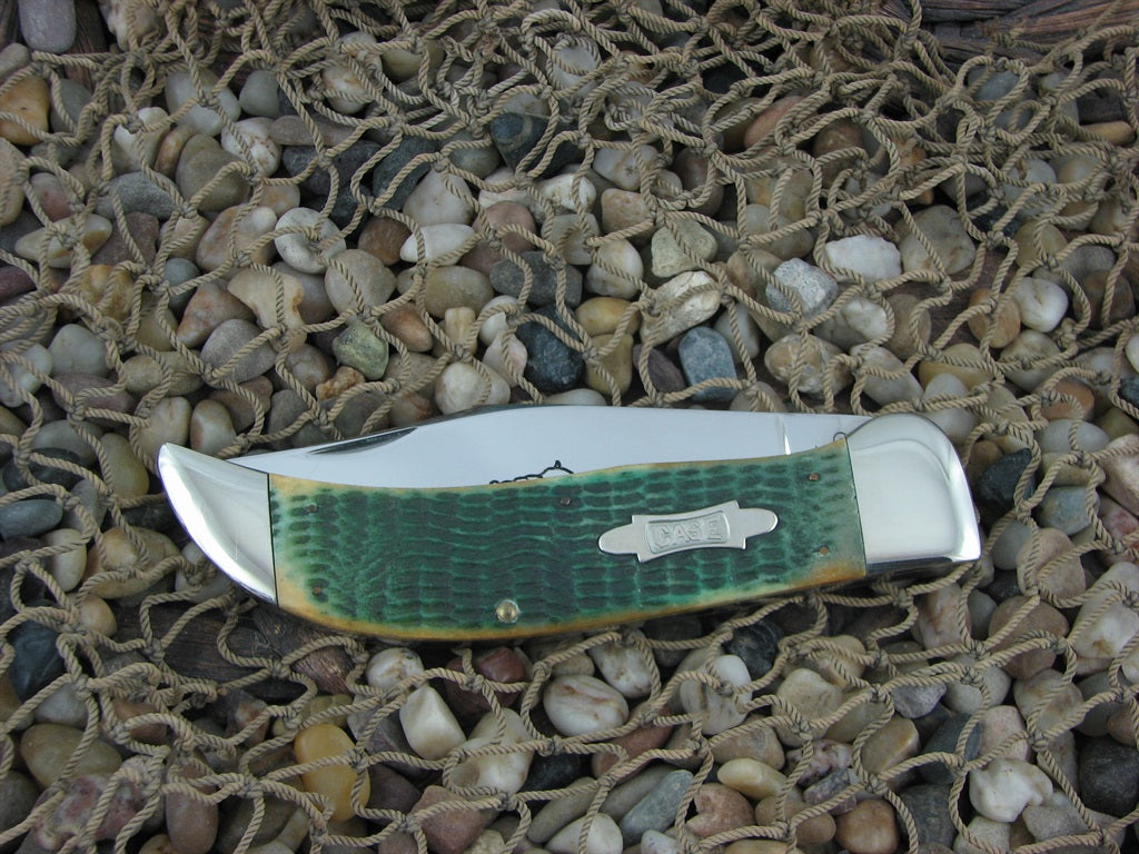 Case Classic Tested 1990 Green Bone Clasp with Carbon steel 6172 Bulldog