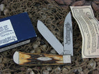 Case Bradford Classic 1992 Burnt Stag Bullet Trapper with Carbon steel 5223 