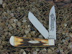 Case Bradford Classic 1992 Burnt Stag Bullet Trapper with Carbon steel 5223