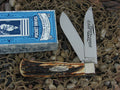 Case XX Classic 1993 Burnt Stag Bullet Trapper with Carbon steel 5223 Zipper