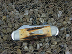 Case Classic Brothers 1995 Burnt Stag Sunfish Elephant Toe with Carbon steel 52050