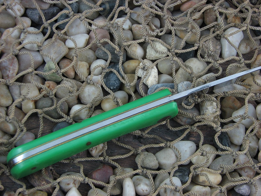 Case Cutlery 1975 Green Delrin Sodbuster Jr with Carbon steel G137