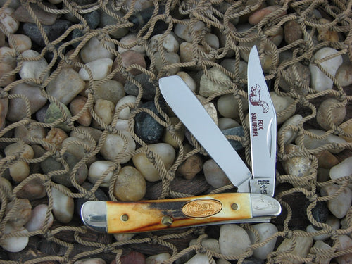 Case Cutlery 1988 Burnt Stag Peanut with TruSharp steel 5220 