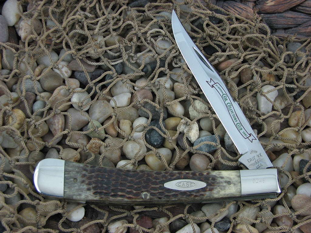 Case XX 1981 CCC Brown Jigged Bone Banana Trapper with TruSharp steel 6151