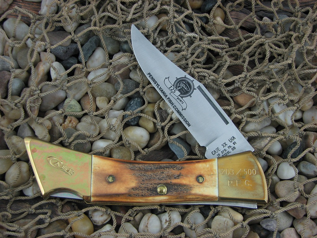 Case Cutlery 1991 Burnt Stag Hammerhead with TruSharp steel 5159L