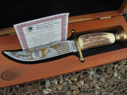 Case XX Kodiak Hunter Polished TruSharp Sambar Stag NAHC NM