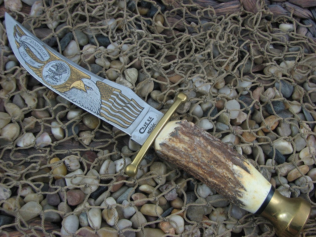 Case XX Kodiak Hunter Polished TruSharp Sambar Stag NAHC NM