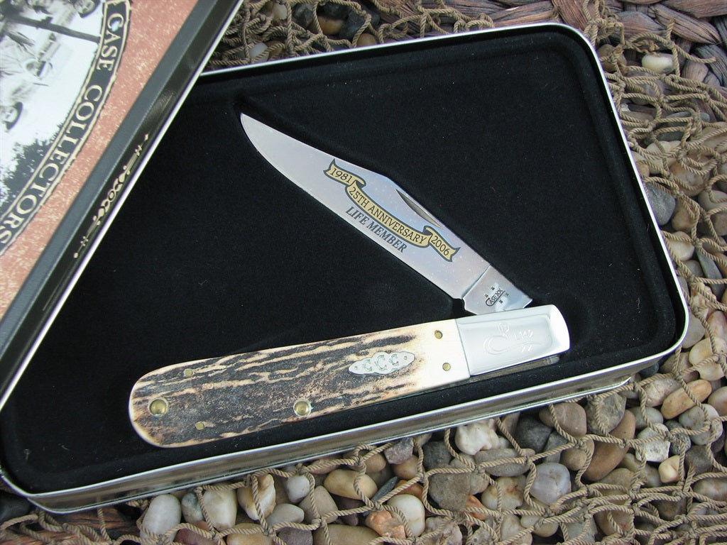 Case Collectors Club 2006 Burnt Stag Grandaddy Barlow with TruSharp steel 5143 