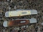 Case Cutlery 1992 Budweiser Racing Set of Two Large Coke Bottle Knives