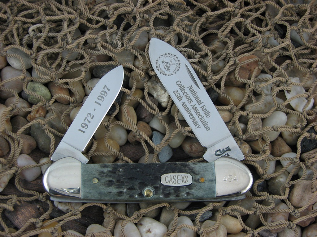 Case Cutlery 1997 NKCA Black Bone Canoe with TruSharp steel 52131