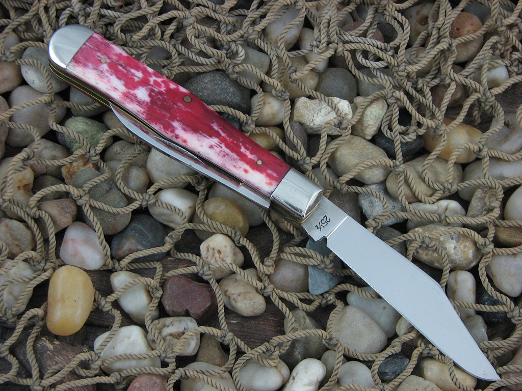 Case Cutlery 1979 Smooth Rose Bone Coke Bottle with Carbon steel 6225 1/2 NM