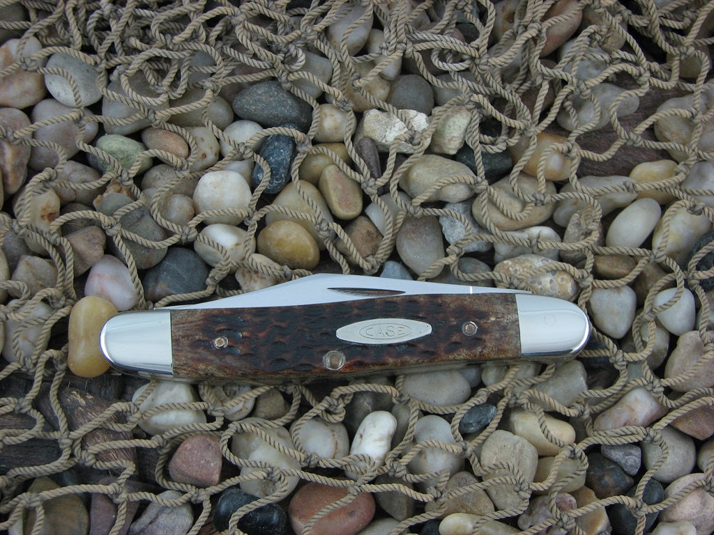 Case Cutlery 1979 Brown Bone Pen Knife with Carbon steel 06247Pen