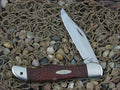 Case Cutlery 1979 Jigged Wood Folding Hunter with Carbon steel 6165SAB 