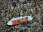 Case Cutlery 2006 Harvest Orange PW Bone Canoe with TruSharp steel 62131