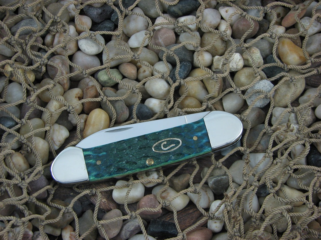 Case Cutlery 2005 Circle C Kentucky Bluegrass Bone Canoe TruSharp 62131