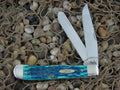 Case Cutlery 2006 Caribbean Blue PW Bone Trapper with TruSharp steel 6254 