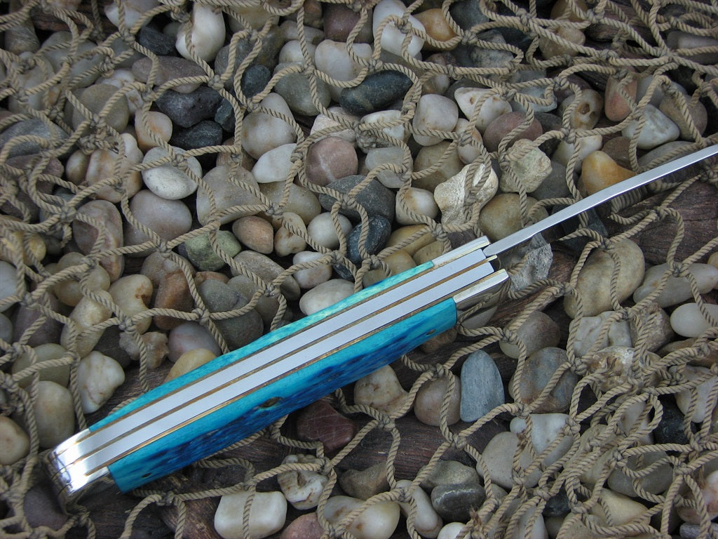 Case Cutlery 2006 Caribbean Blue PW Bone Trapper with TruSharp steel 6254