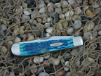 Case Cutlery 2006 Caribbean Blue PW Bone Trapper with TruSharp steel 6254