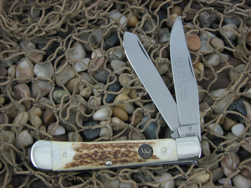 Hen & Rooster Cutlery  Stag Trapper with Stainless steel Model  312DS