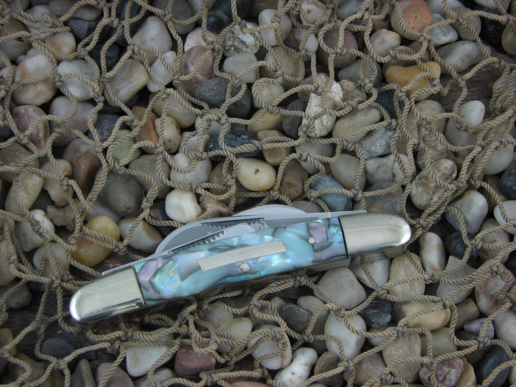Bulldog Knives Pre-1995 Abalone Composite Congress Stainless steel