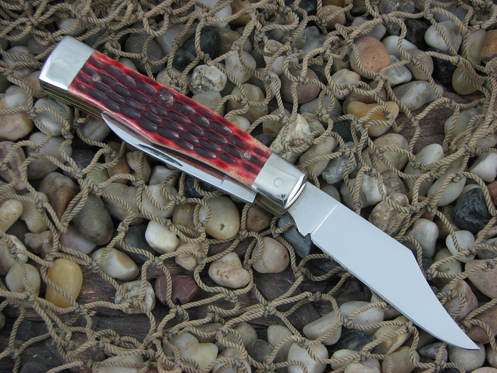 Swanner CutCo  Red Jigged Bone Gunstock Stainless steel
