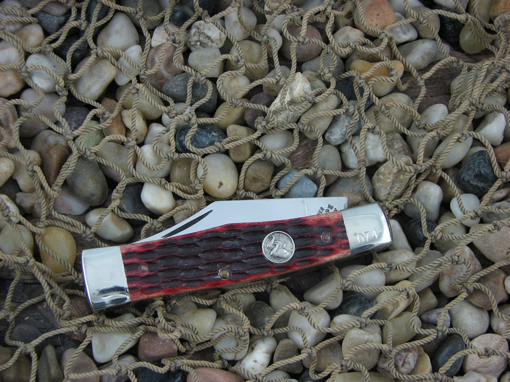 Swanner CutCo  Red Jigged Bone Gunstock Stainless steel