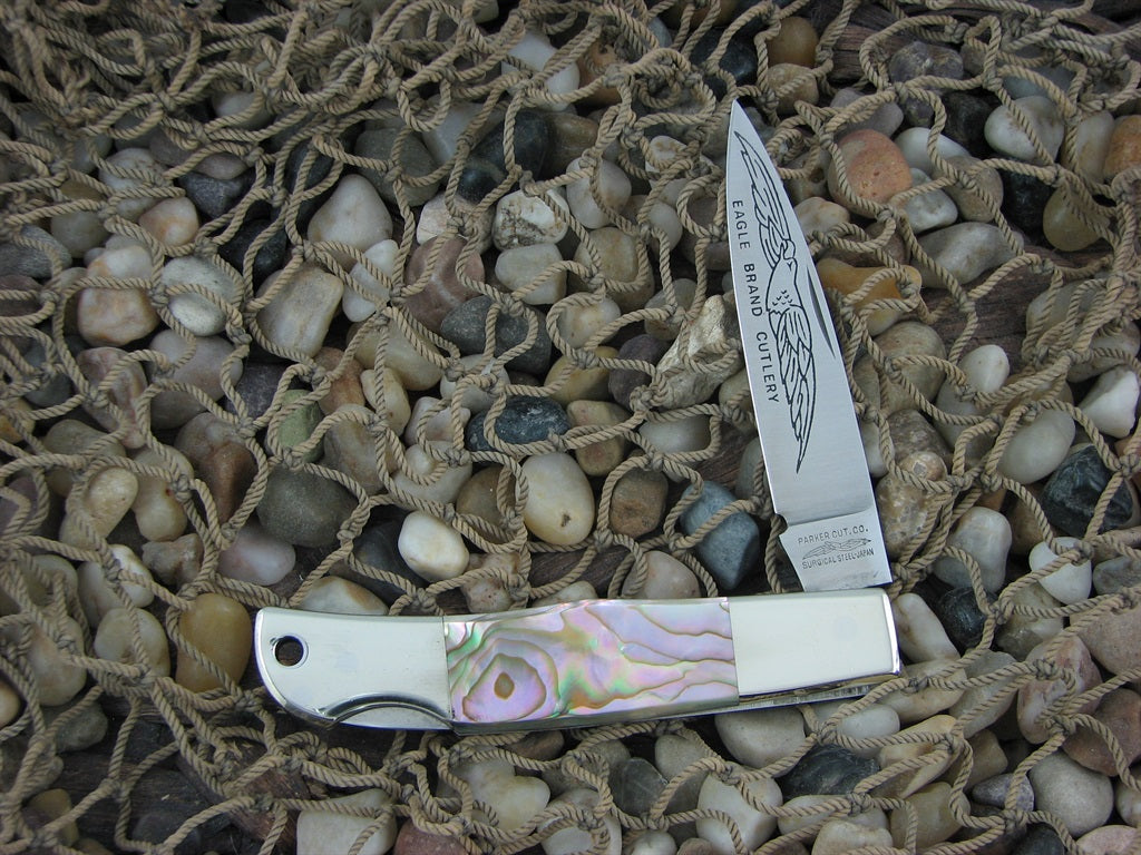 Eagle Brand Cutlery  Abalone Lockback with Stainless steel  