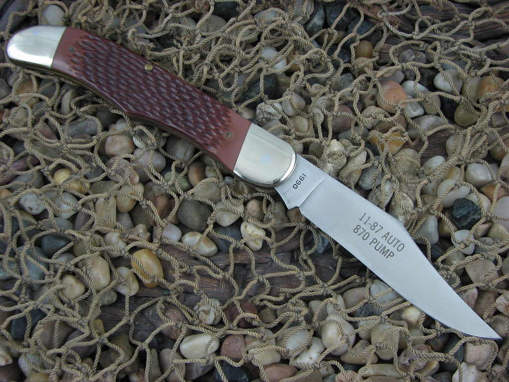 Remington 1990 Jigged Delrin Folding Hunter with Stainless steel