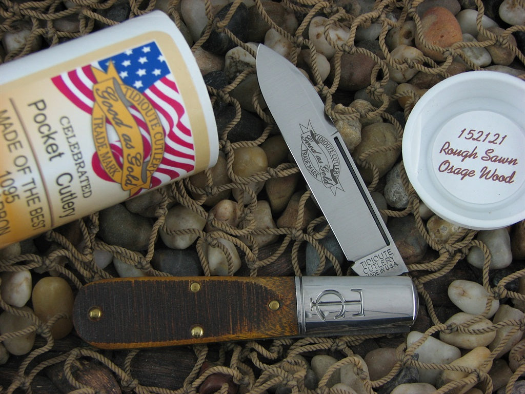 Great Eastern Tidioute Rough Sawn Osage Orange Wood Boys Knife 152121