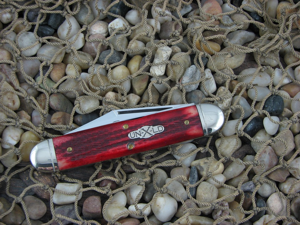 Great Eastern Cutlery Northfield 2008 Red Hangmans Bone Harness Jack 1095 steel  541208P