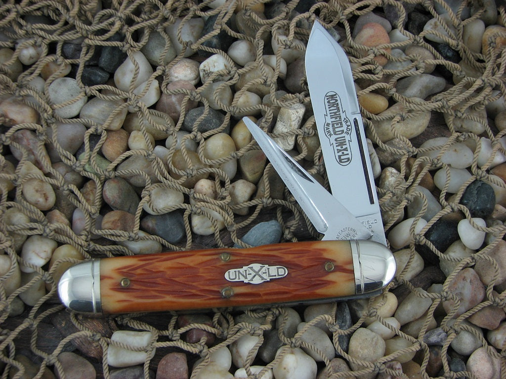 Great Eastern Cutlery Northfield 2008 Amber Bone Harness Jack 1095 542208P