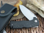 Lion Steel TM1 blade Monolithic Carbon Fiber handles Sleipner steel TM1-CS image 0