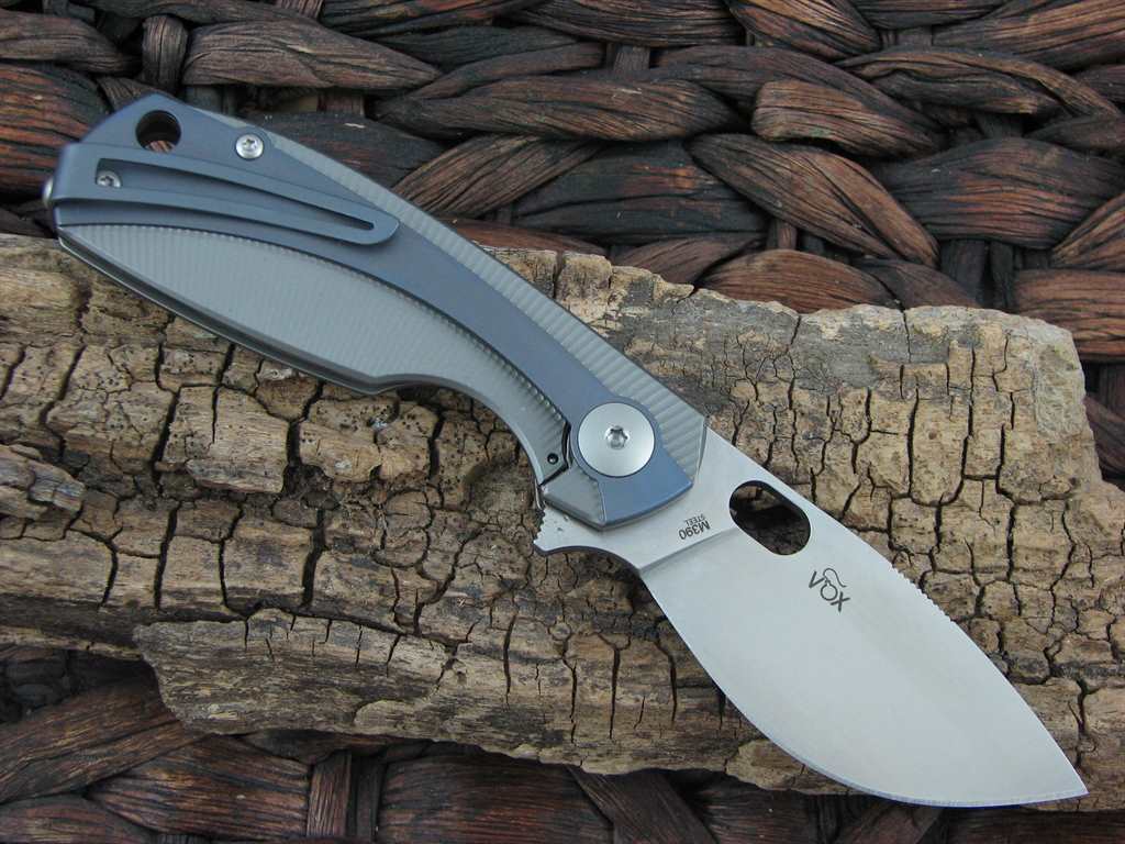 Viper Cutlery Lille Framelock Blue Titanium Handles Satin M390 Steel V5962TIBL image 1