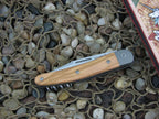 lionSteel Cutlery 3 Blade Jack Titanium Bolsters Olive Wood Handles M390 Steel JK3UL image 2