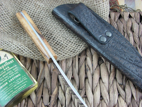 Arno Bernard Knives Springbok Grazer Wild Olive Wood handles N690 steel 3515 image 5