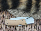 Maserin Cutlery Hunter 1 blade Olive Wood handles 440C steel Satin finish 760-OL image 2