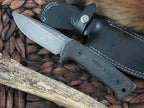 Lion Steel T5 Milled Black Micarta handles Niolox steel T5BMI image 0