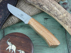 Arno Bernard Knives Wolverine Scavenger Wild Olive Wood handles N690 steel 4615 image 4