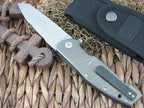 Maserin Cutlery Bulldog Titanium handles N690 steel Satin finish 403 image 1