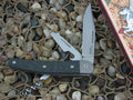 lionSteel Cutlery 3 Blade Jack Titanium Bolsters Carbon Fiber Handles M390 Steel JK3CF image 0