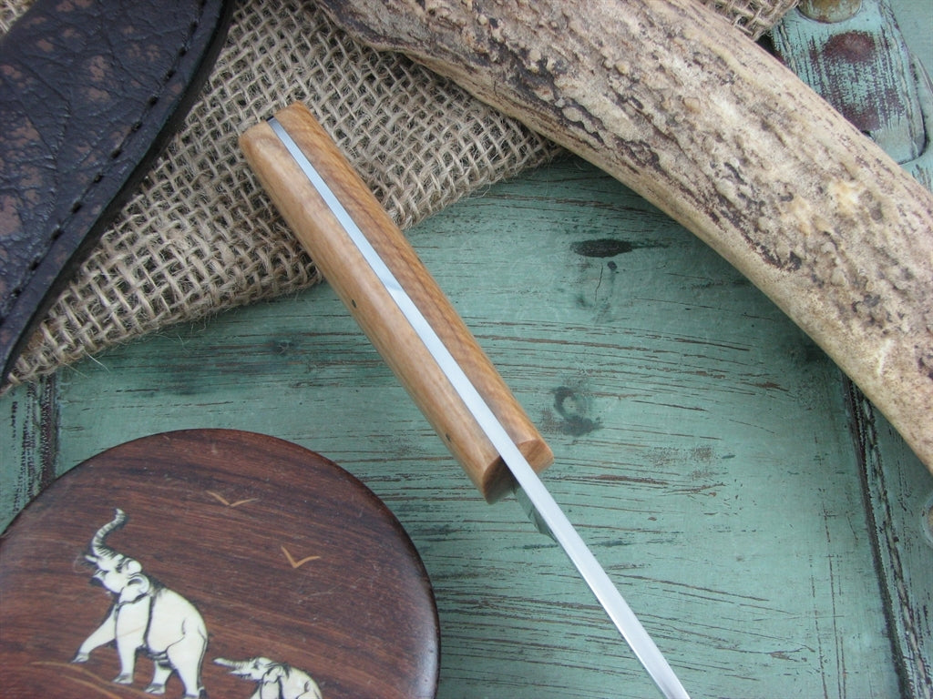 Arno Bernard Knives Wolverine Scavenger Wild Olive Wood handles N690 steel 4615 image 5