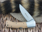 Maserin Cutlery Hunter 1 blade Olive Wood handles 440C steel Satin finish 760-OL image 0