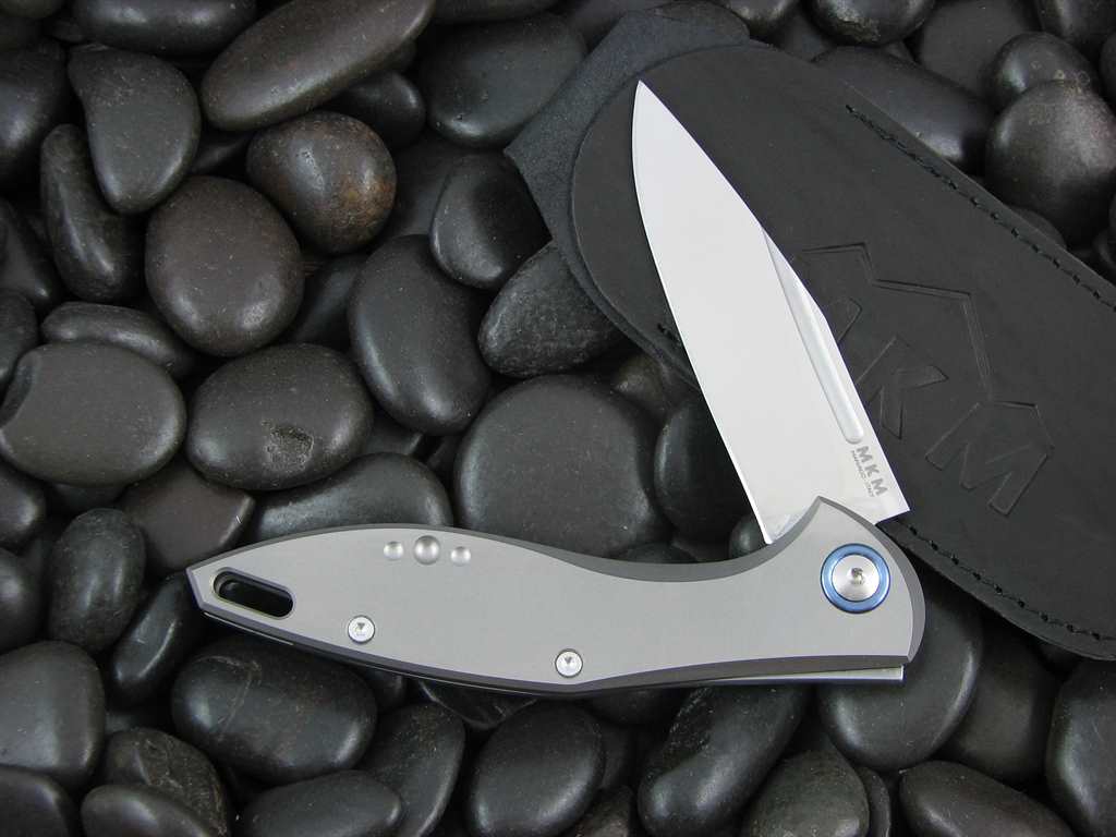 MKM Burnley Mercury Cutlery Fara M390 Clip blade Titanium handles MKMY01T image 0