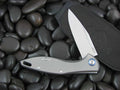 MKM Burnley Mercury Cutlery Fara M390 Clip blade Titanium handles MKMY01T image 0
