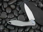 MKM Burnley Mercury Cutlery Fara M390 Clip blade Titanium handles MKMY01T image 0